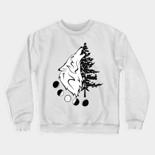 Wolf Howling Crewneck Sweatshirt